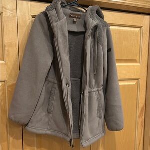Kookaburra Taupe Fleeced-lined Jacket with Hood